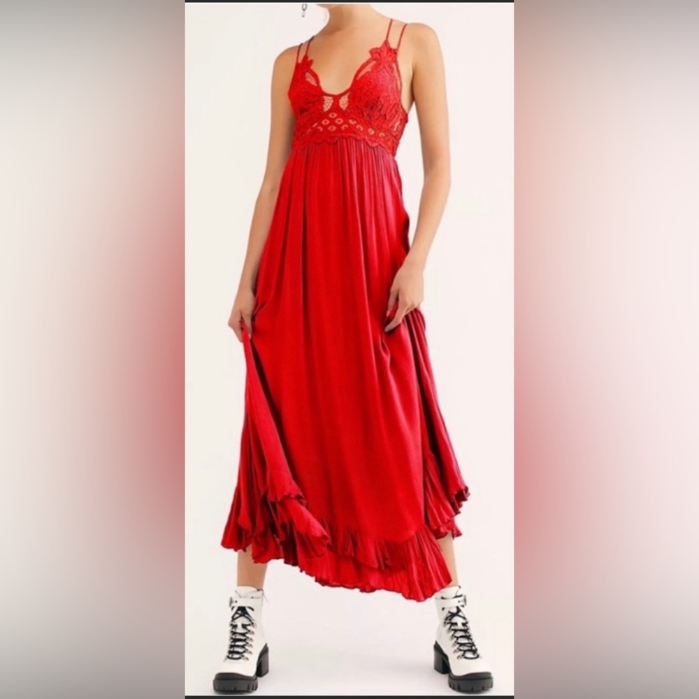 Free People Scarlet Lace Maxi Dress